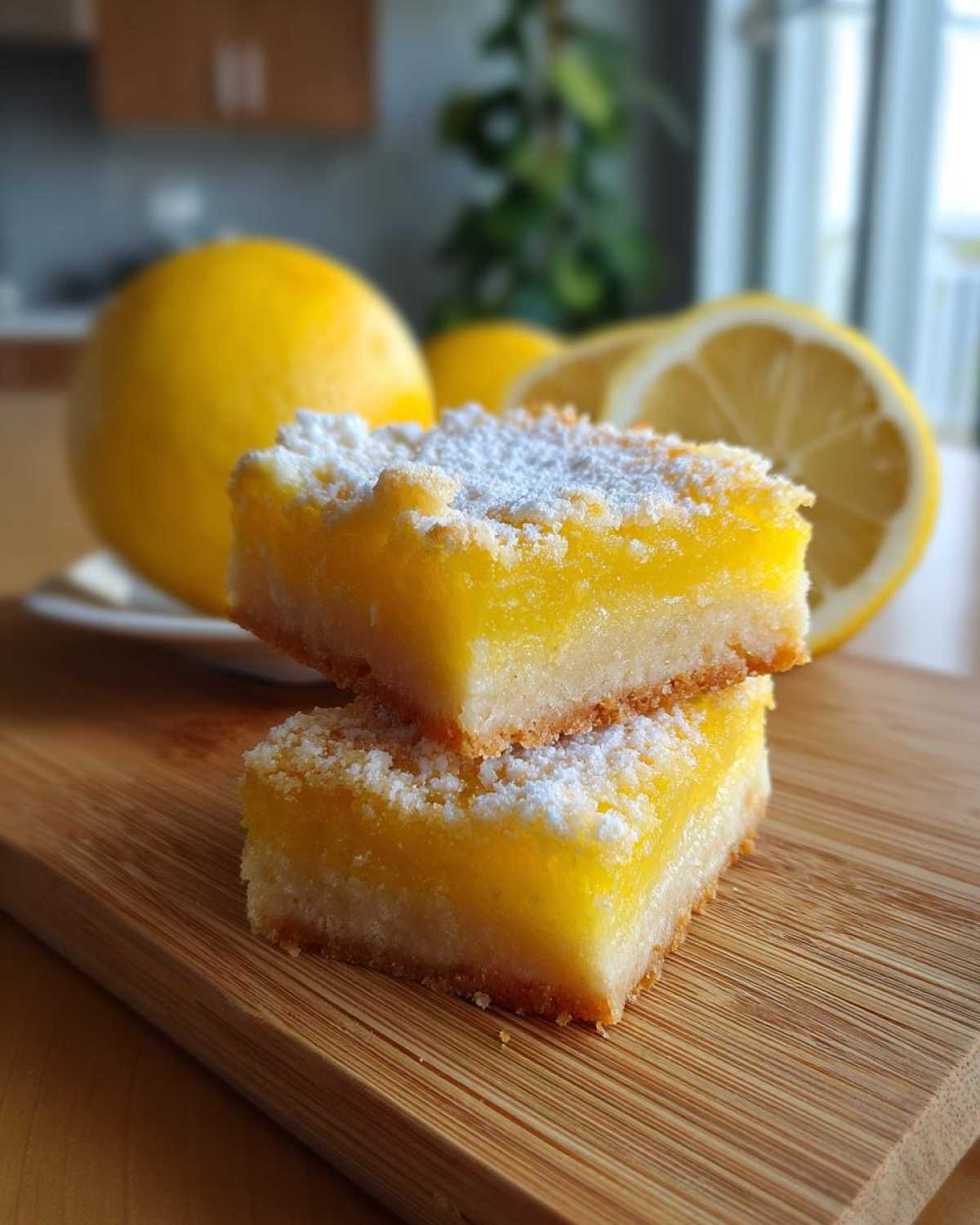 Tangy Lemon Bars (with Shortbread Crust) - detail 1