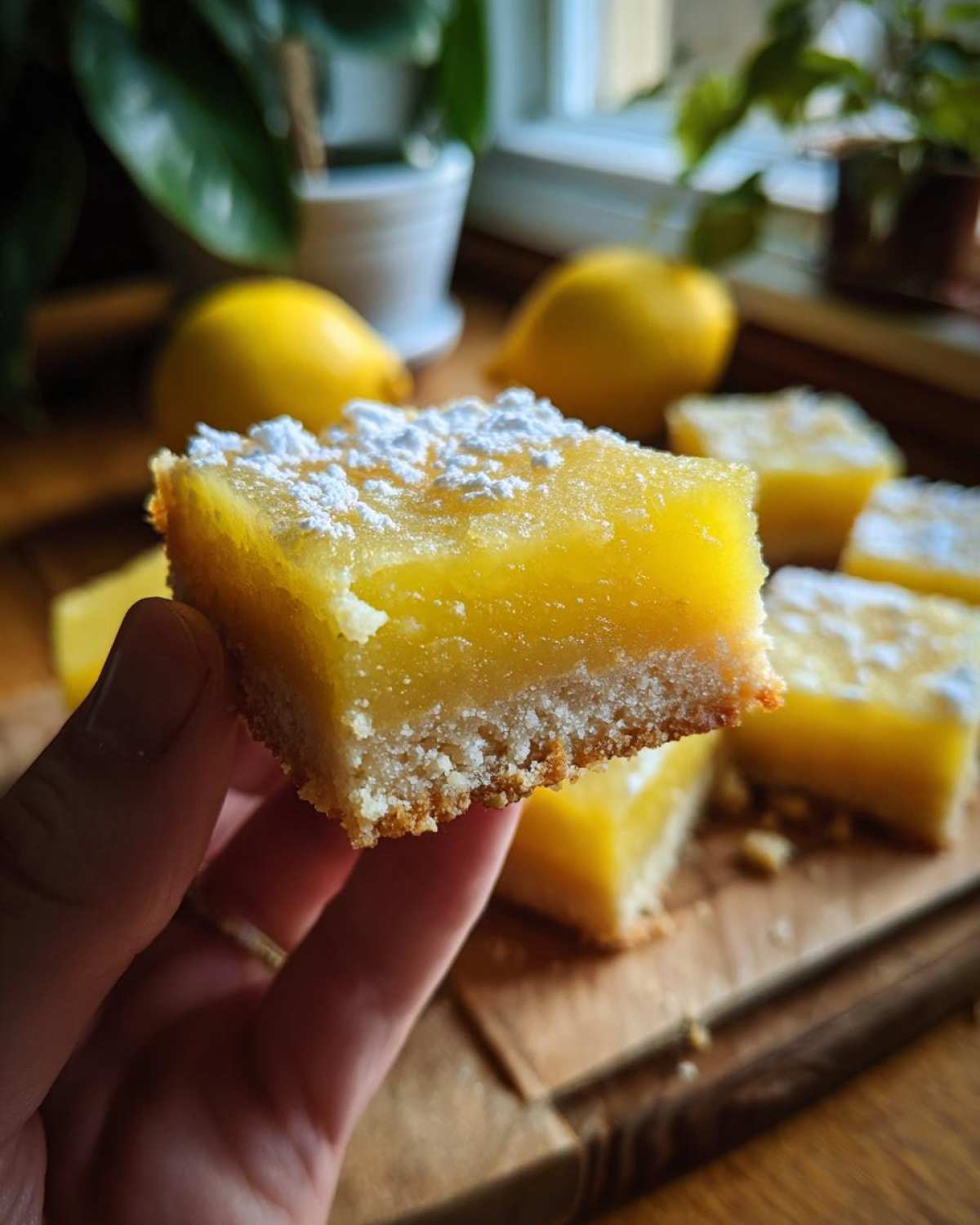 Tangy Lemon Bars (with Shortbread Crust) - detail 2