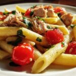 Tomato basil tuna pasta