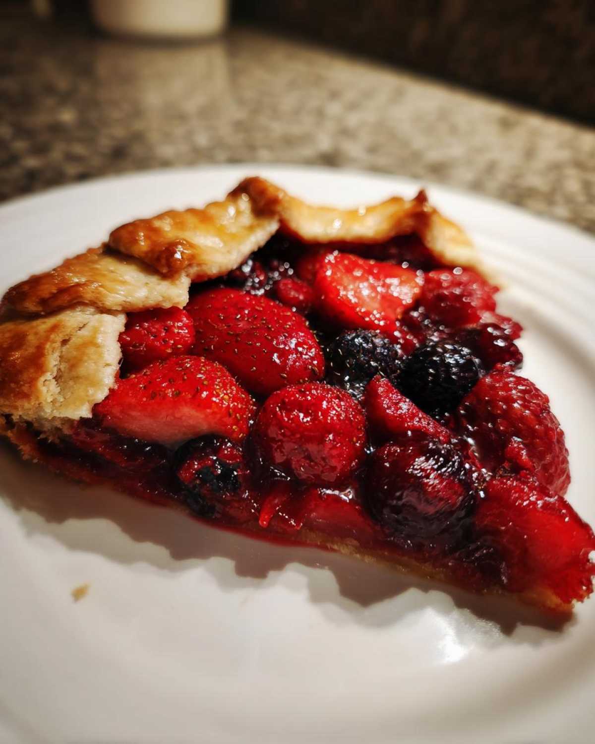 Triple Berry Galette (Mixed Berry Tart) - detail 2