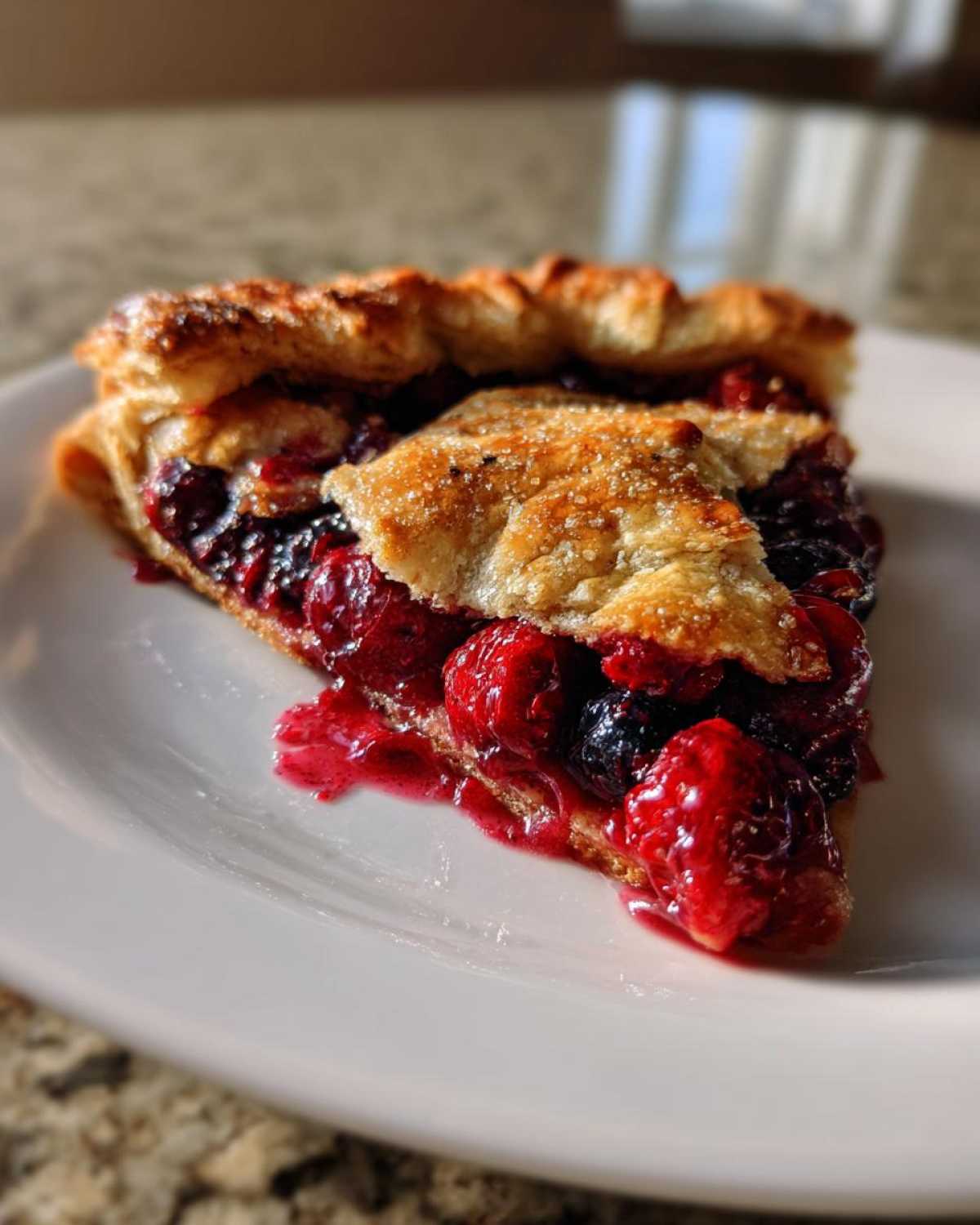 Triple Berry Galette (Mixed Berry Tart) - detail 3