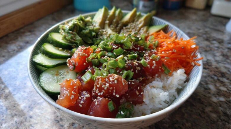 Tuna poke bowl