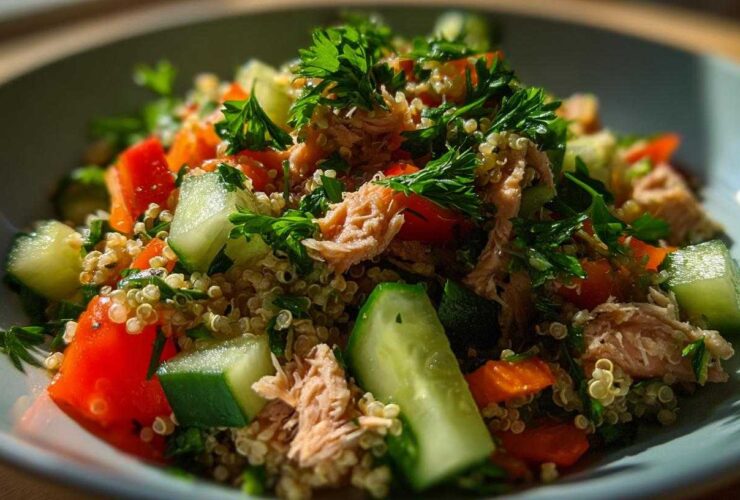 Tuna quinoa bowl