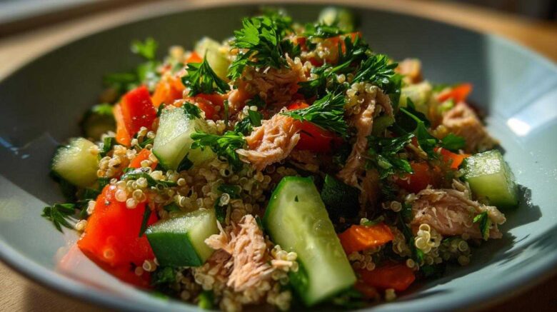 Tuna quinoa bowl