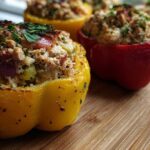 Tuna-stuffed bell peppers
