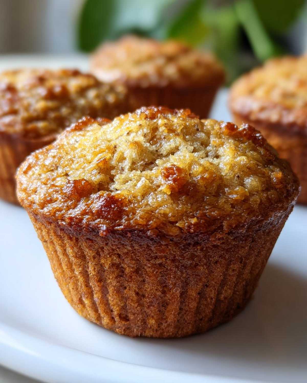 Vegan banana muffins - detail 2