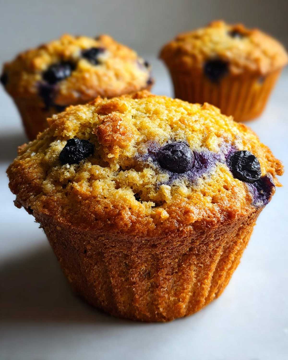 Vegan blueberry muffins - detail 2