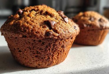 Vegan chocolate chip muffins