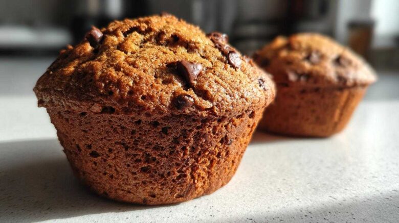Vegan chocolate chip muffins