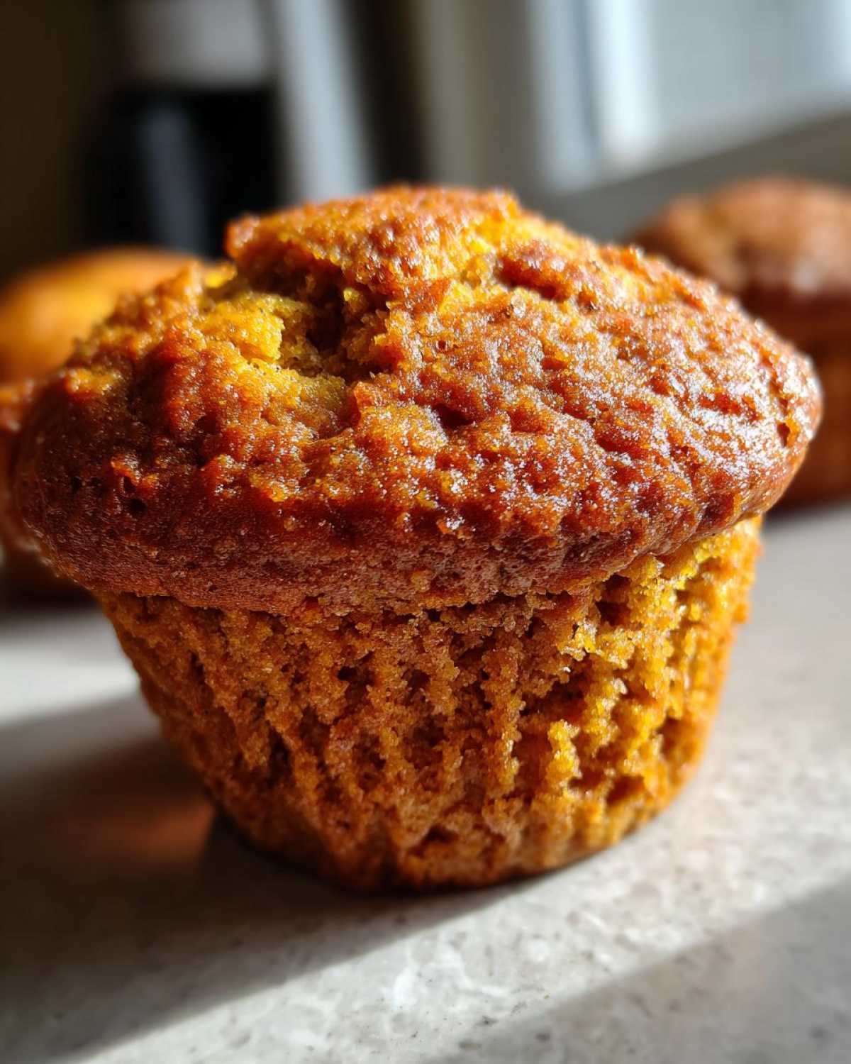 Vegan pumpkin muffins - detail 2