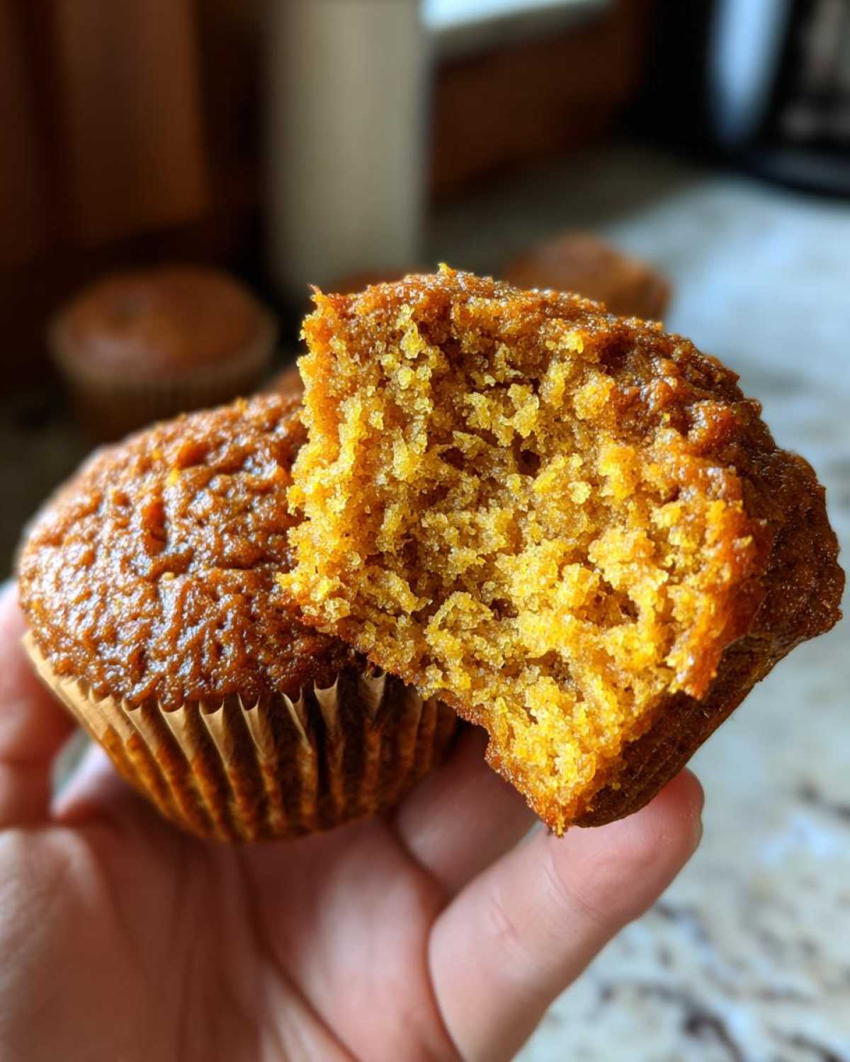 Vegan pumpkin muffins - detail 4