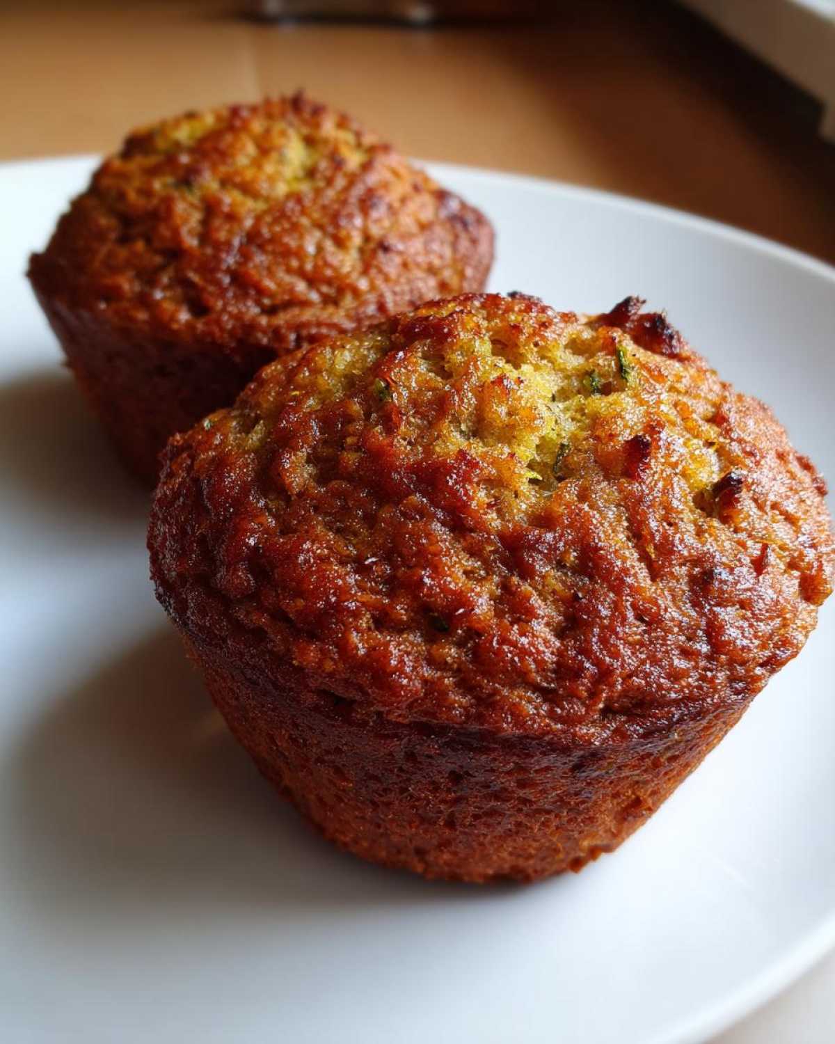 Vegan zucchini muffins - detail 1