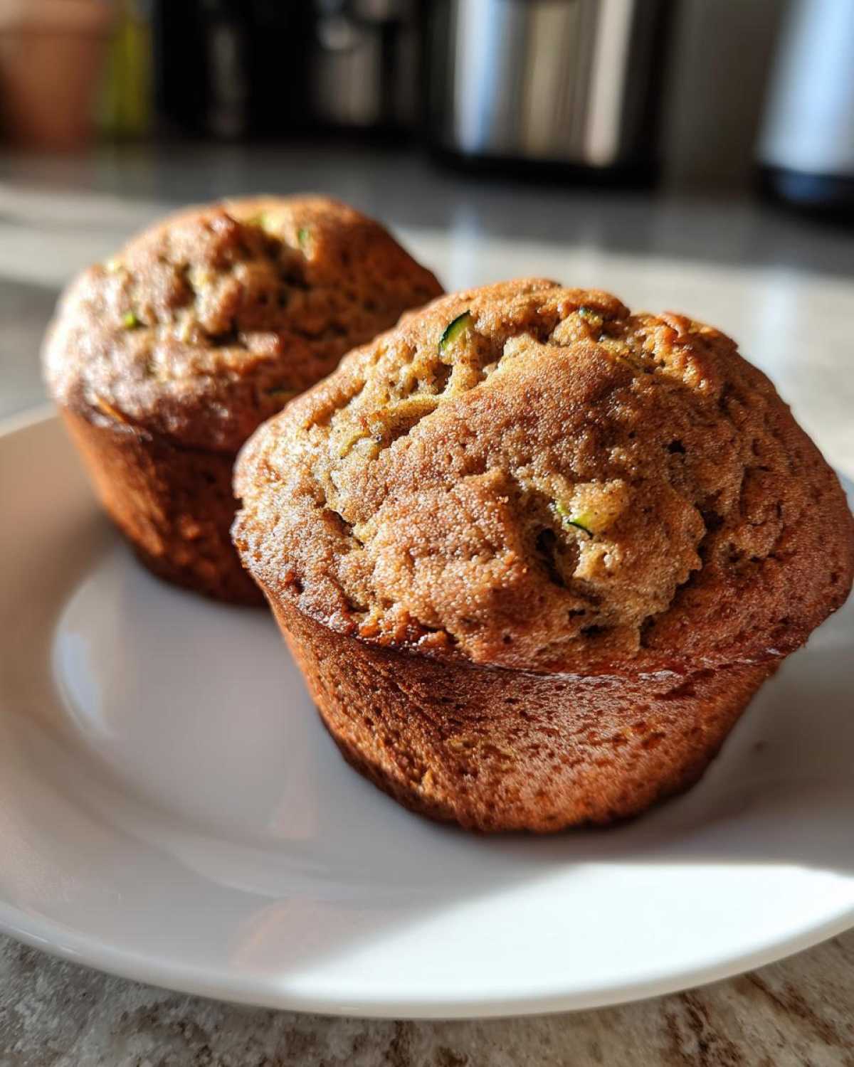 Vegan zucchini muffins - detail 4