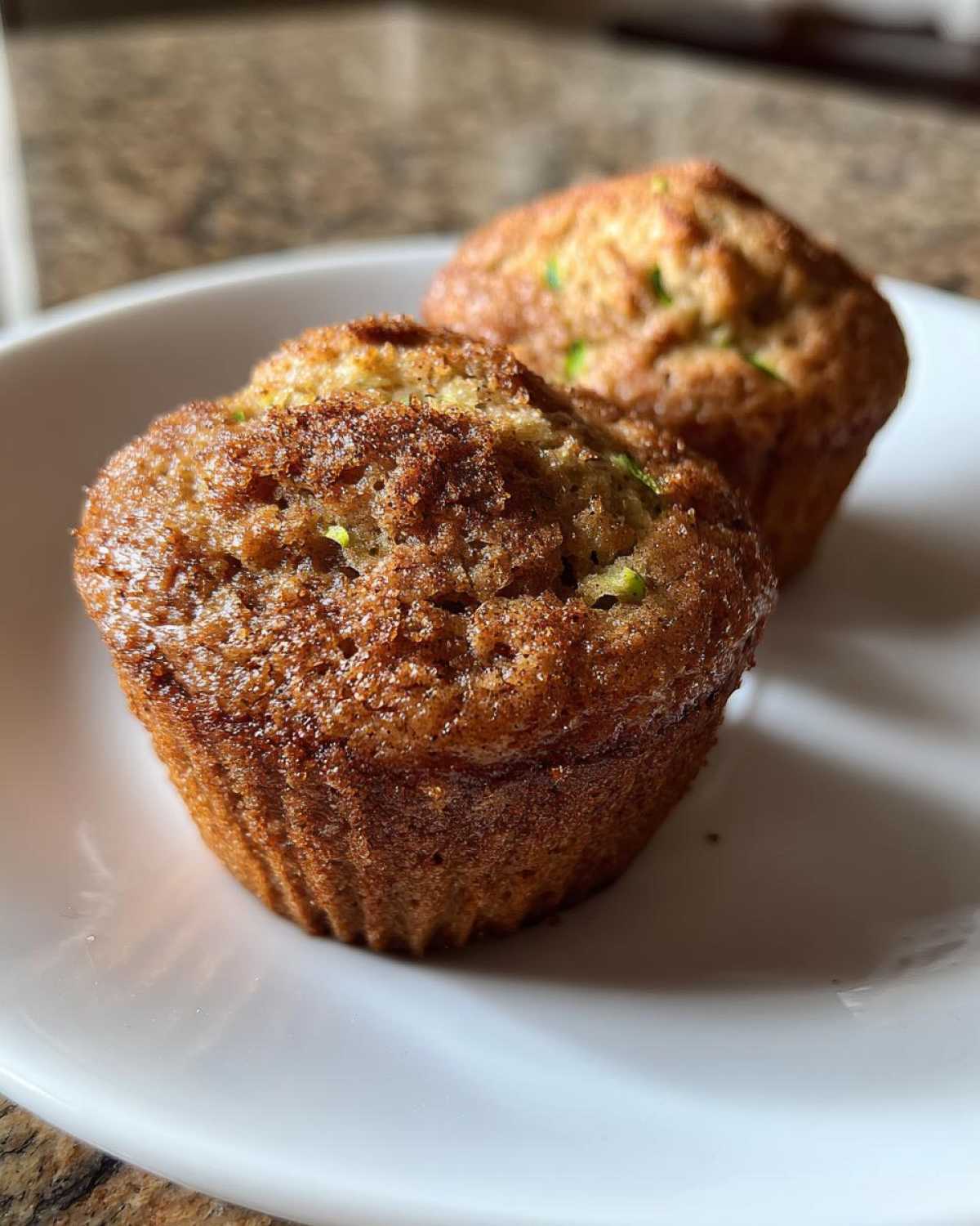 Vegan zucchini muffins - detail 3