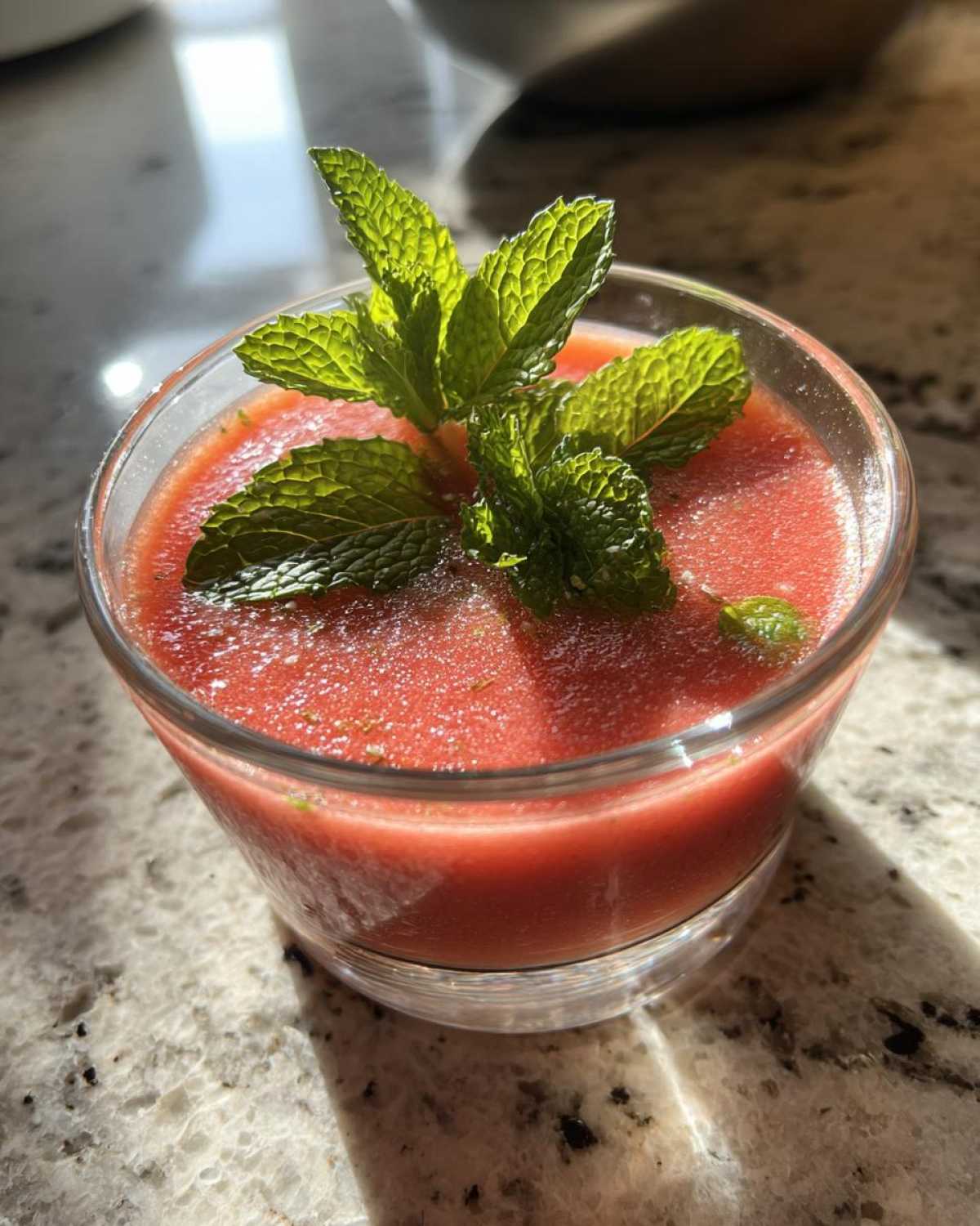 Watermelon Gazpacho (Chilled Soup) - detail 2