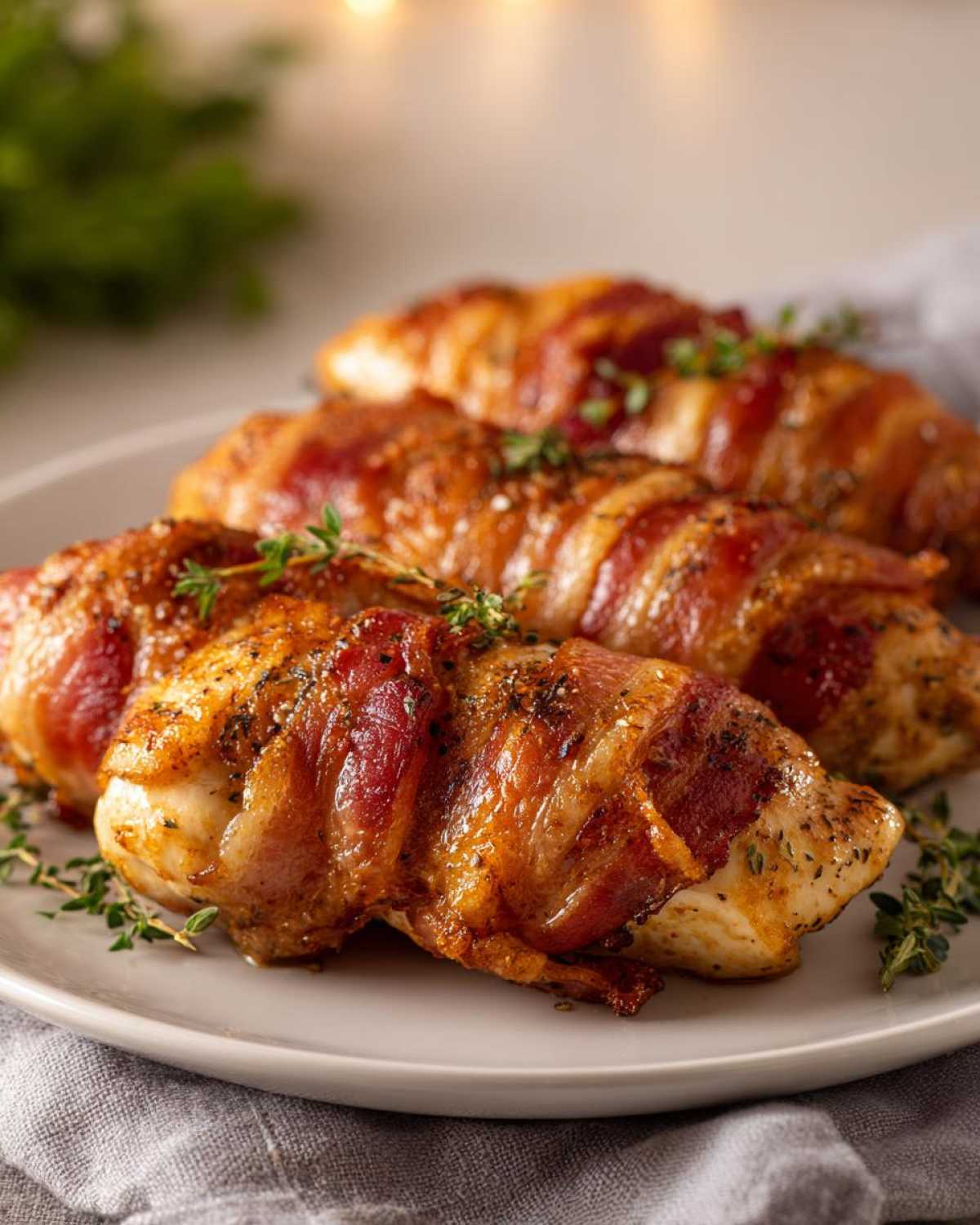 Bacon-Wrapped Chicken Breasts - detail 3