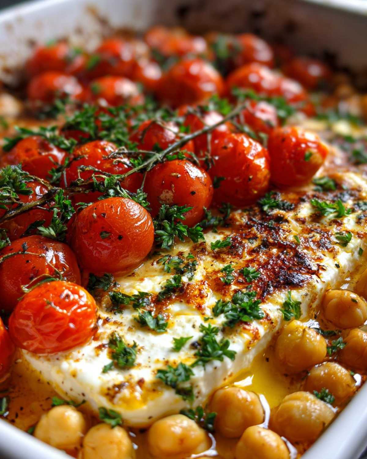 Baked Feta Chickpeas - detail 1