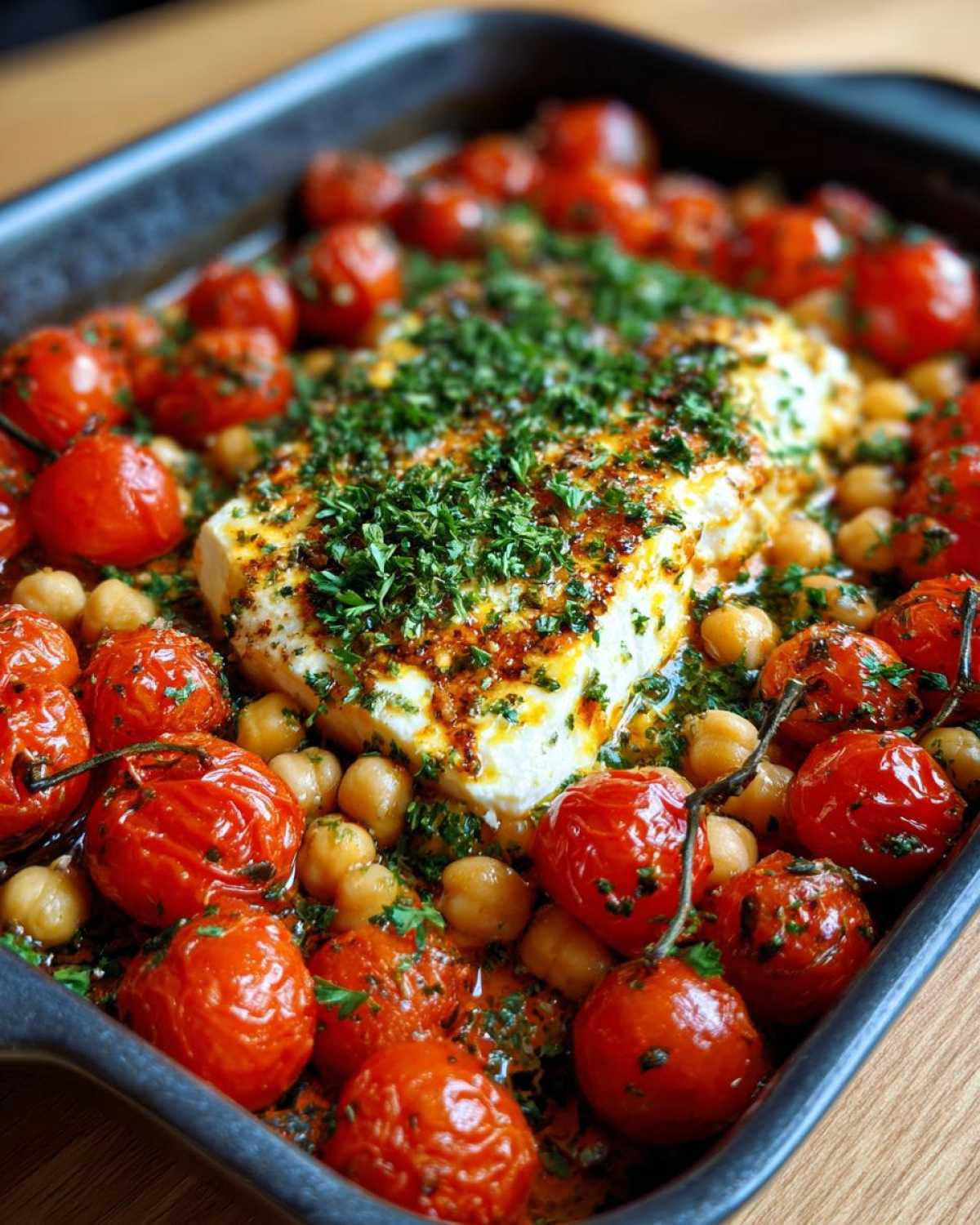 Baked Feta Chickpeas - detail 2