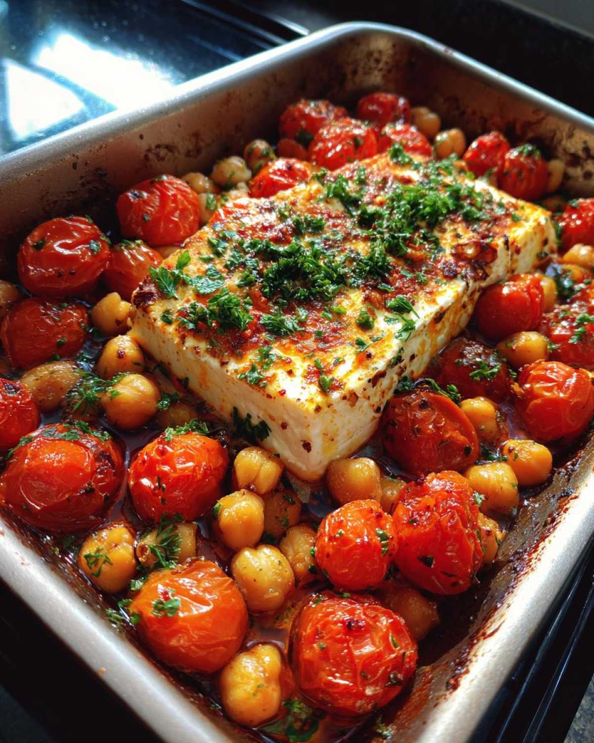 Baked Feta Chickpeas - detail 3