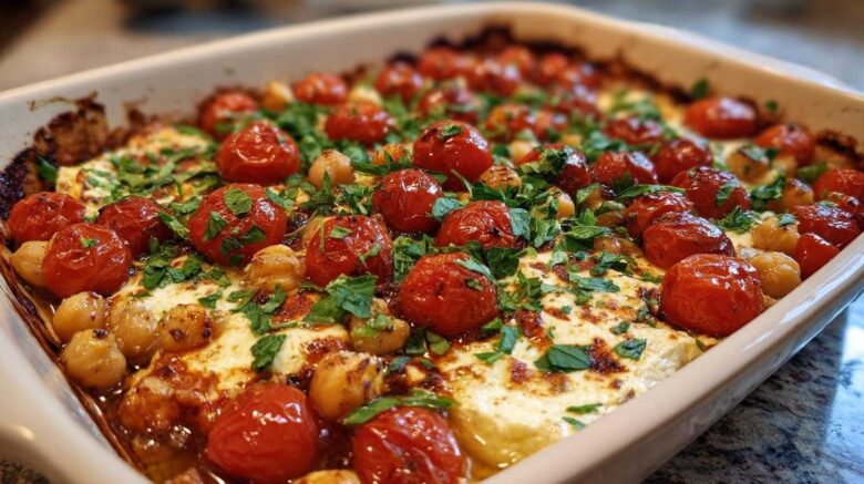 Baked Feta Chickpeas
