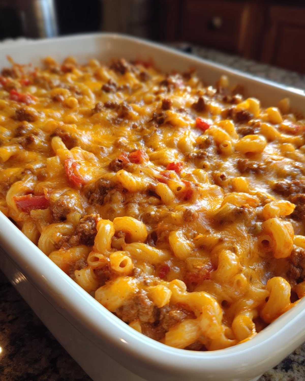 Cheesy Hamburger Casserole - detail 3