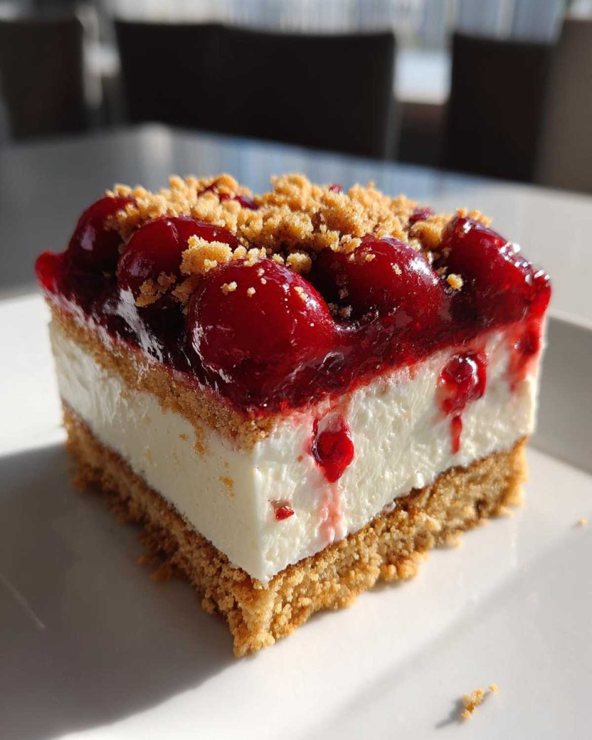 Cherry Cheesecake Icebox Cake - detail 1