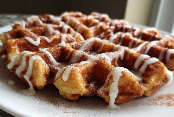 Cinnamon Roll Waffles