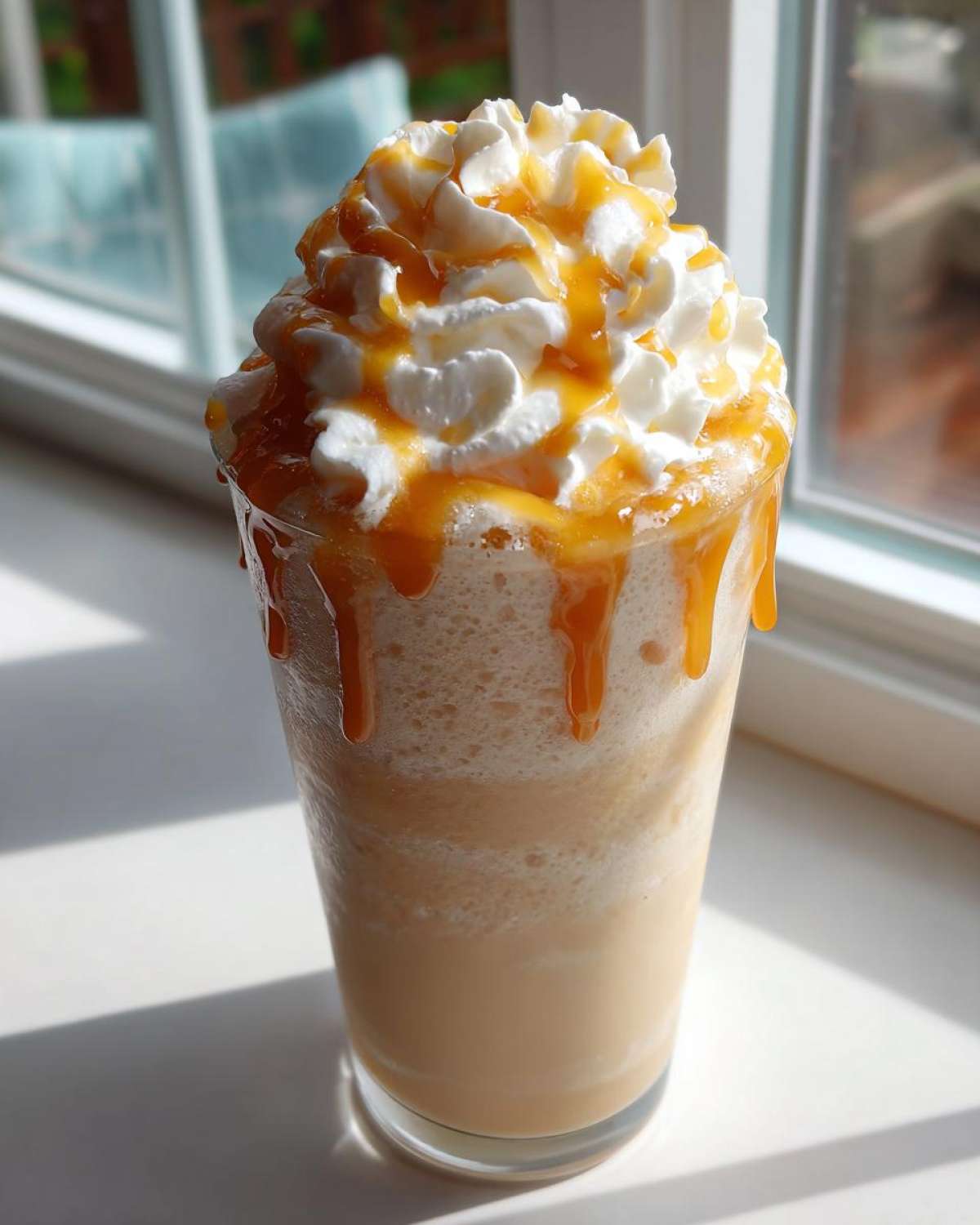 Copycat Starbucks Caramel Frappuccino - detail 2