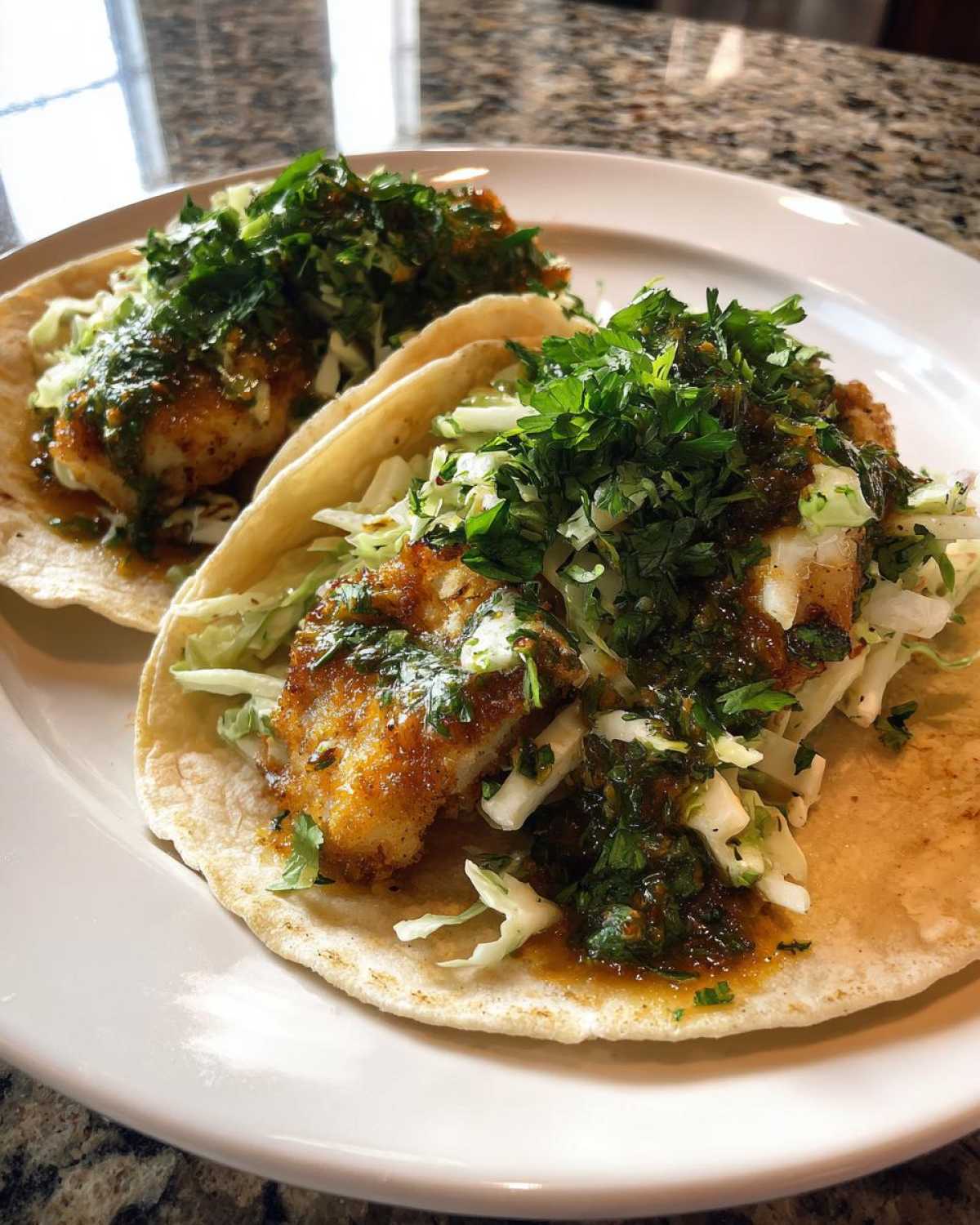 Fish Tacos with Cilantro Slaw - detail 2