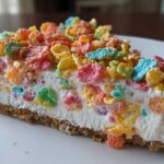 Fruity Pebbles No-Bake Cheesecake