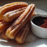 Homemade Churros with Chocolate Sauce