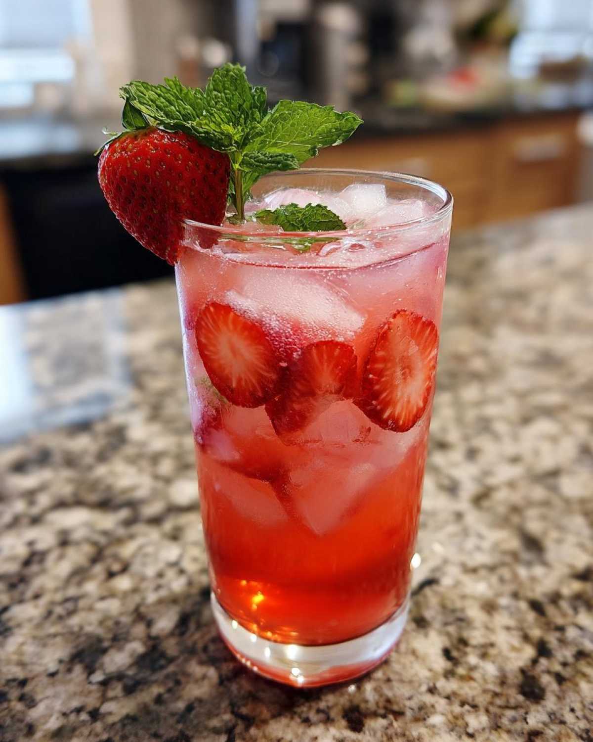 Homemade Strawberry Lemonade - detail 1