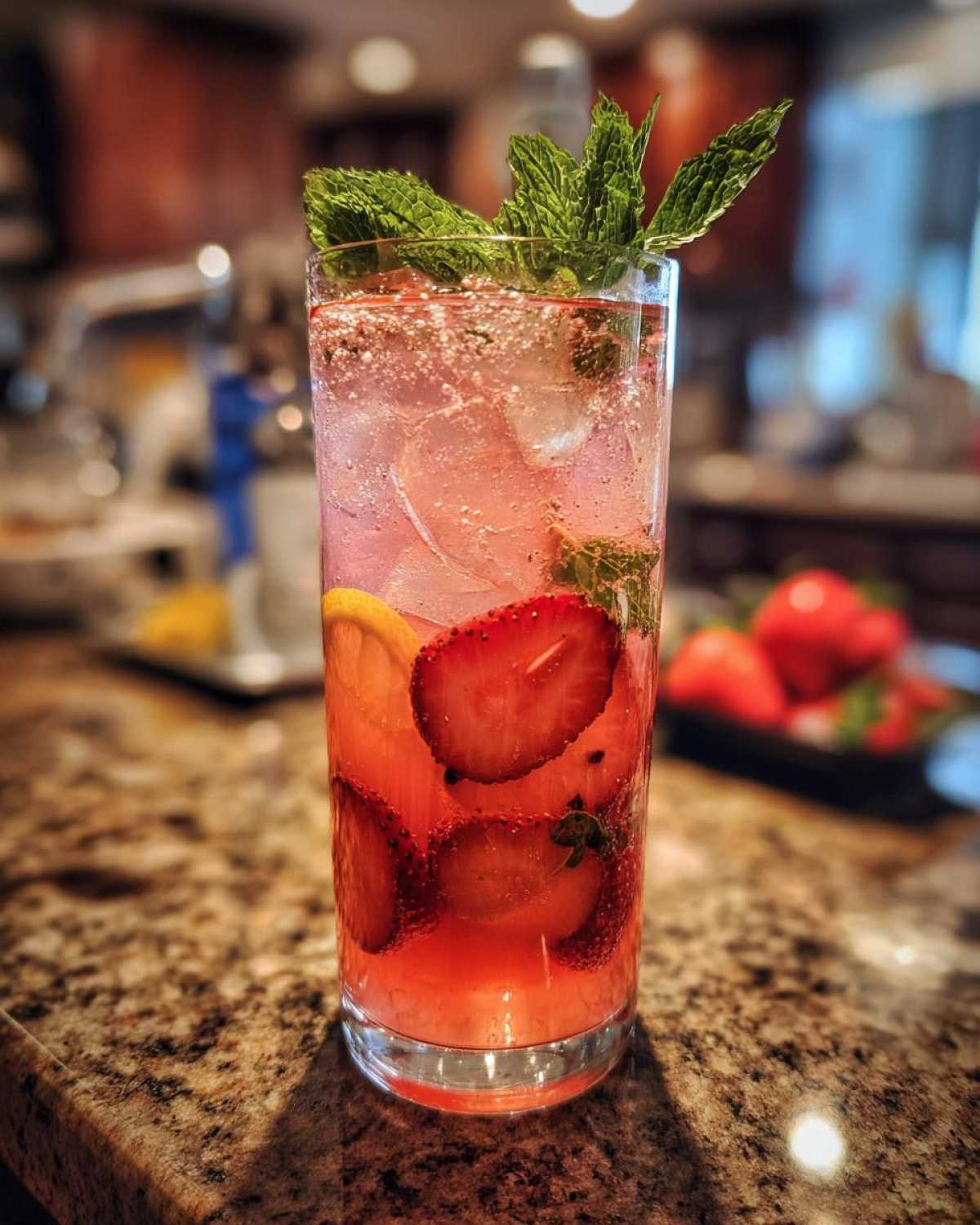 Homemade Strawberry Lemonade - detail 3