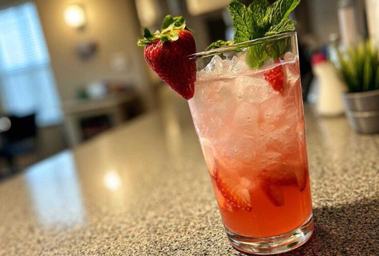Homemade Strawberry Lemonade