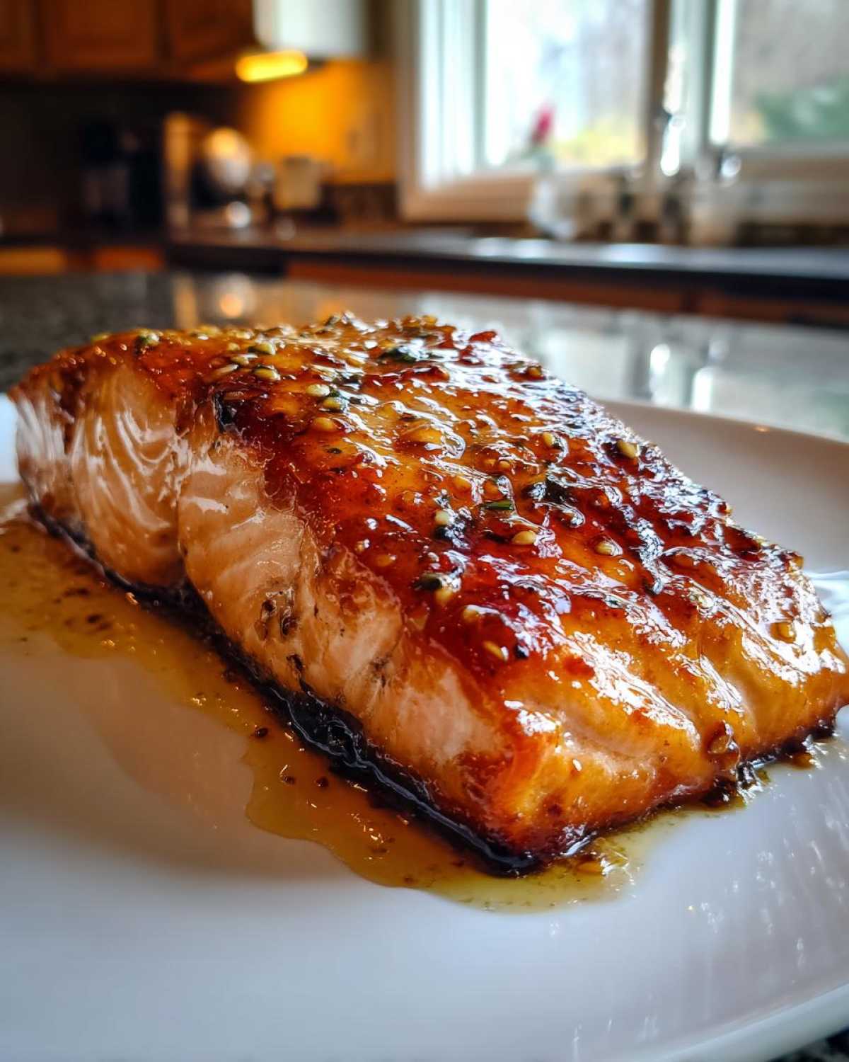 Honey Garlic Glazed Salmon - detail 3