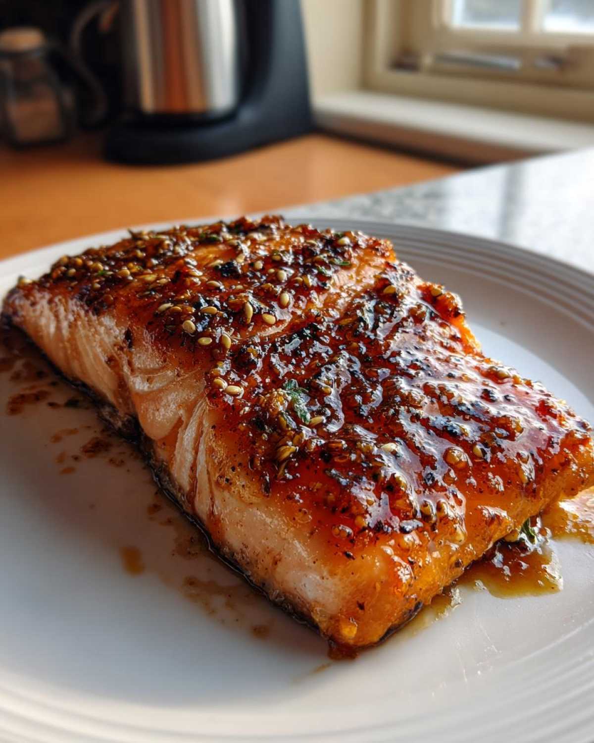 Honey Garlic Glazed Salmon - detail 4