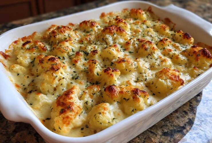 Keto Cauliflower Mac & Cheese