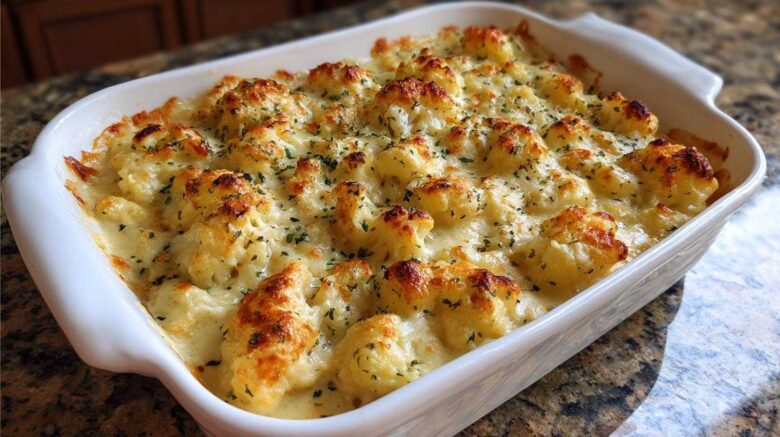 Keto Cauliflower Mac & Cheese