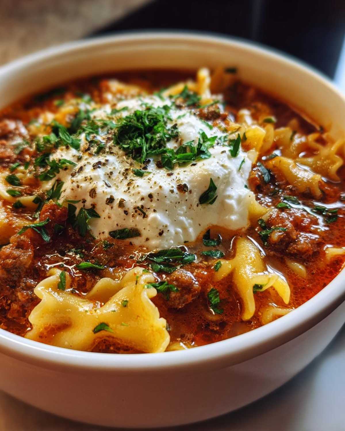 Lasagna Soup - detail 2