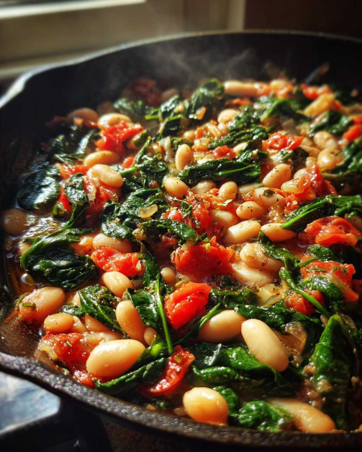 Mediterranean White Beans & Greens - detail 2