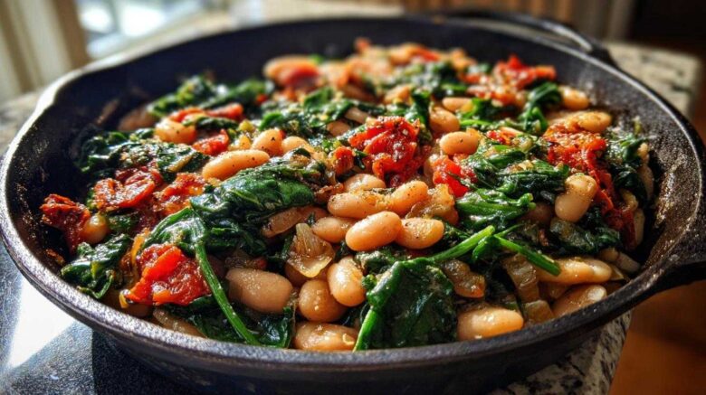 Mediterranean White Beans & Greens