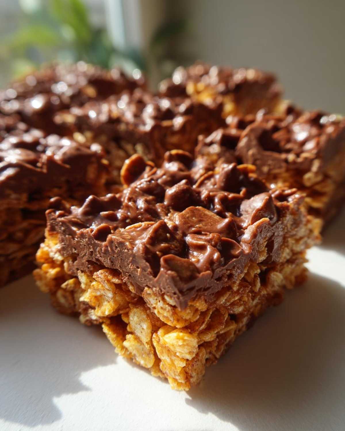 No-Bake Chocolate Cornflake Bars - detail 3
