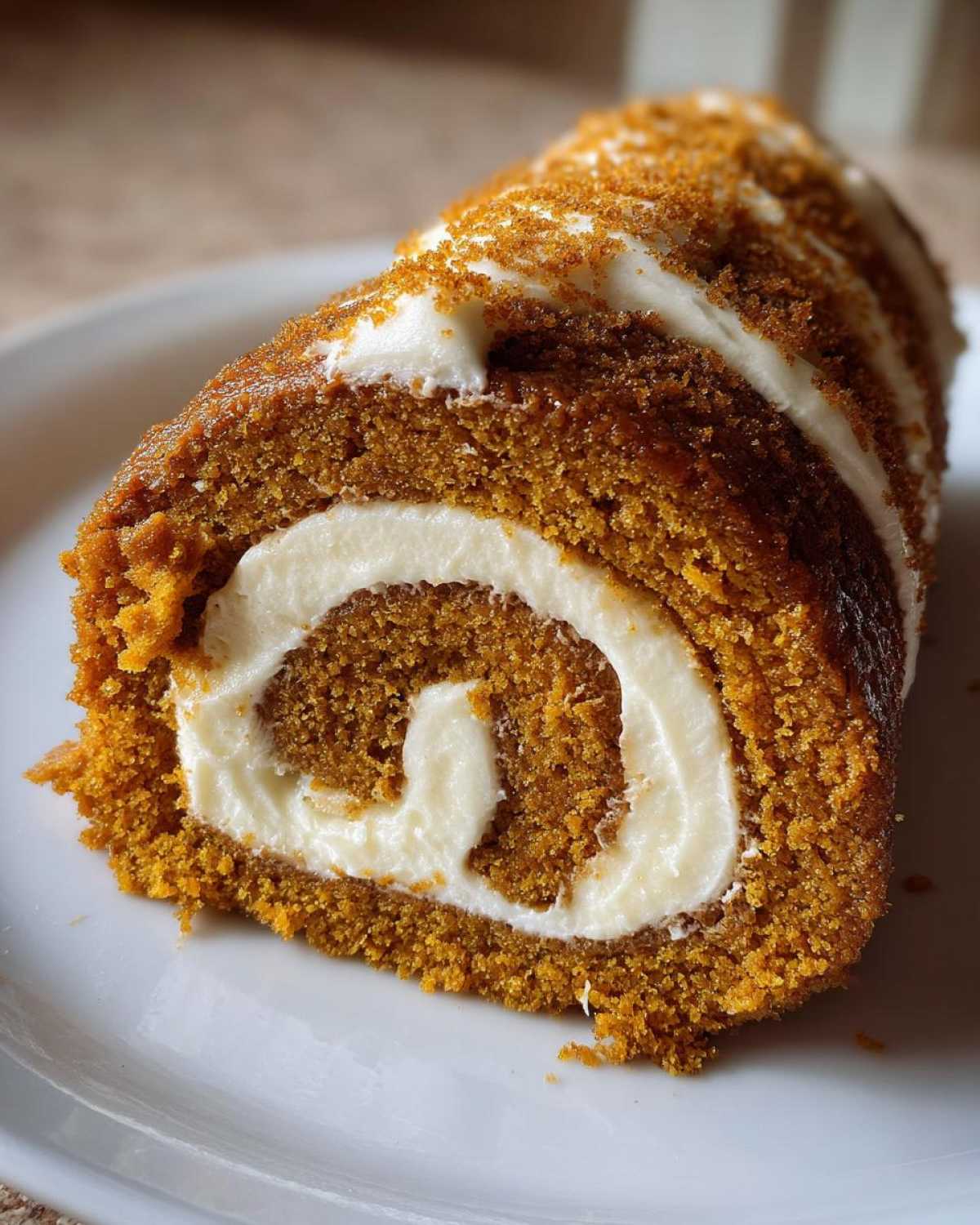 Pumpkin Roll Cake - detail 1