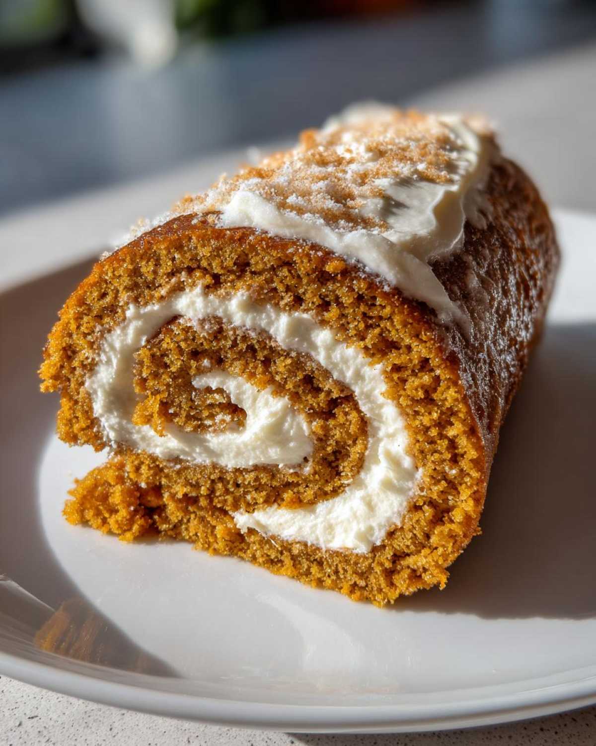 Pumpkin Roll Cake - detail 3