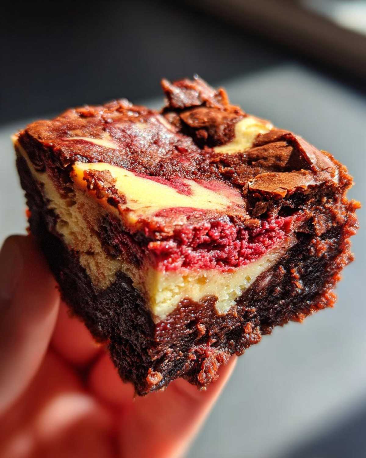 Red Velvet Cheesecake Brownies - detail 2