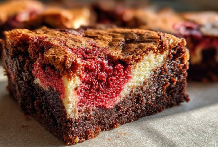 Red Velvet Cheesecake Brownies