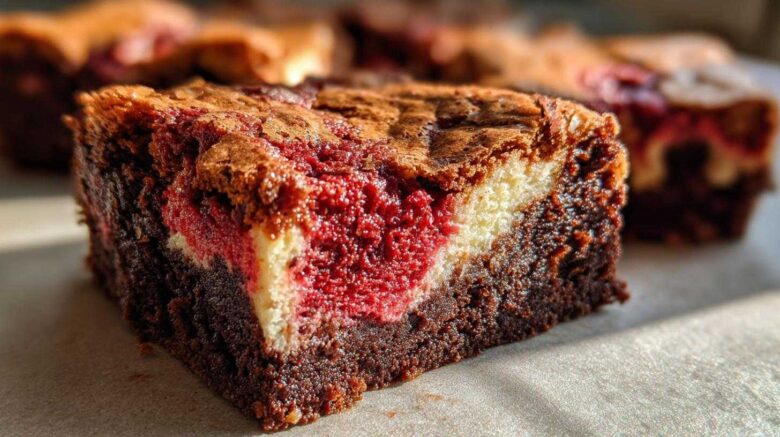 Red Velvet Cheesecake Brownies