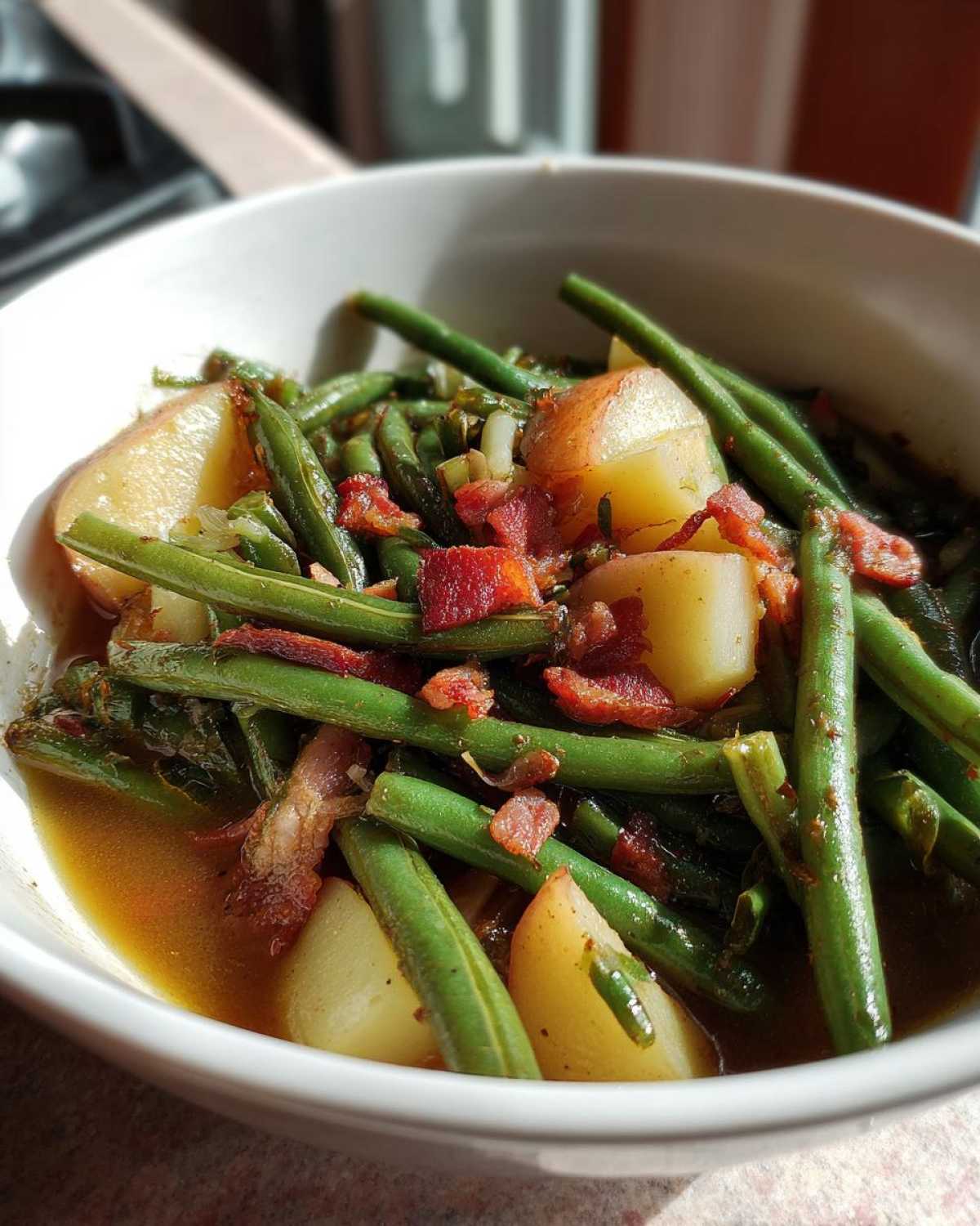 Southern Green Beans & Potatoes - detail 2