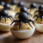 Spooky Spider Deviled Eggs