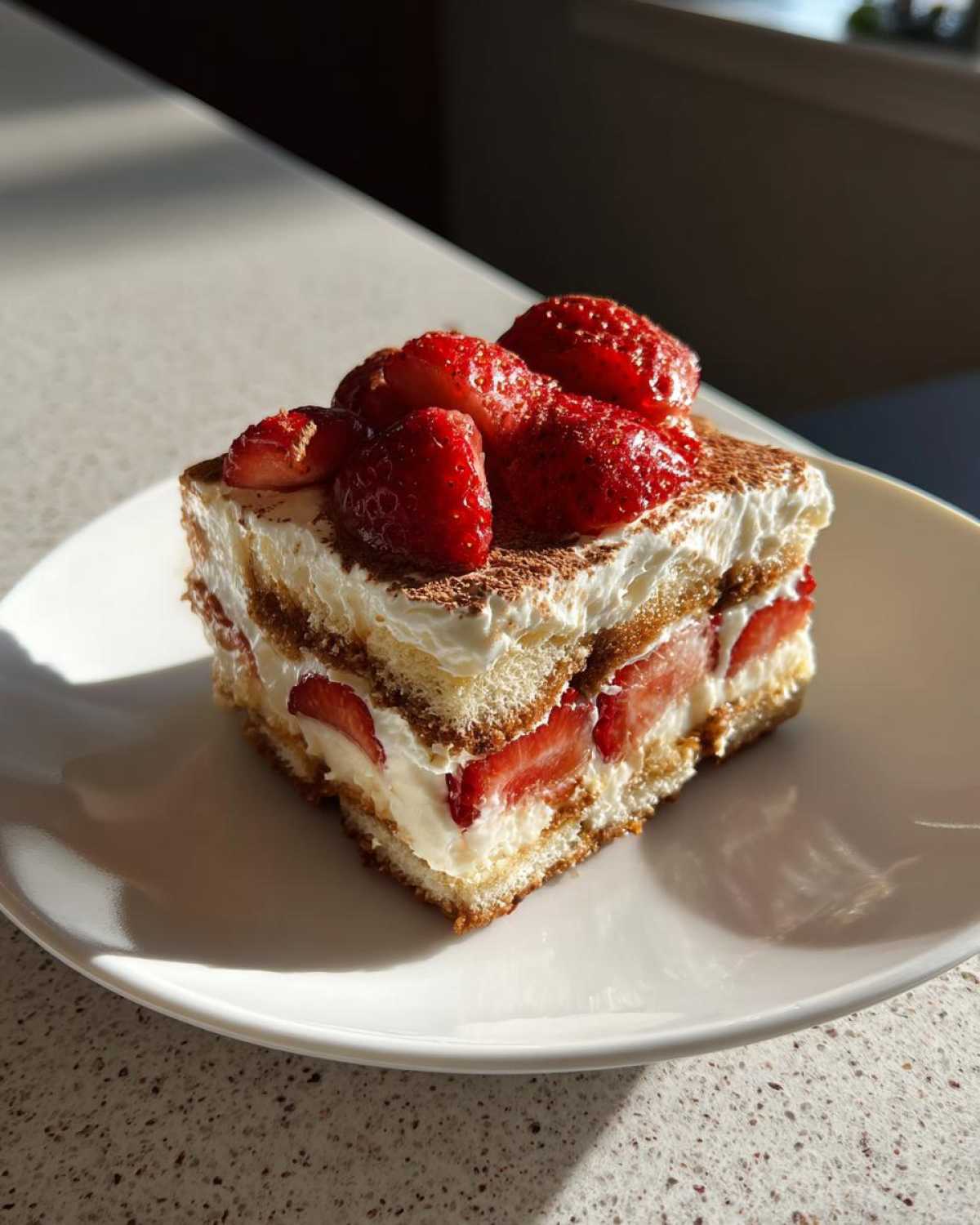 Strawberries & Cream Tiramisu - detail 4